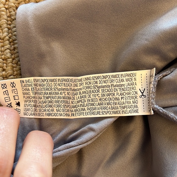 NWT silver long sleeve turtleneck bodysuit XS - Picture 6 of 6